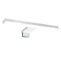 Applique miroir salle de bain slim 30 cm métal chrome mat INSPIRE