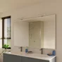 Applique miroir salle de bain slim 30 cm métal chrome mat INSPIRE