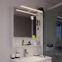 Applique miroir salle de bain Slim 50CM métal blanc mat IP44 INSPIRE
