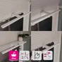 Applique miroir salle de bain Slim 50CM métal blanc mat IP44 INSPIRE