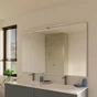 Applique miroir salle de bain slim 80cm metal chrome ip44 inspire