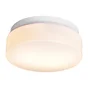 Plafonnier salle de bain 2xe27 d25 plastique/métal ip44 blanc 1er prix