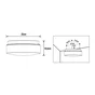 Plafonnier salle de bain 2xe27 d25 plastique/métal ip44 blanc 1er prix