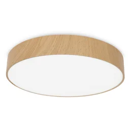 Plafonnier salle de bain INSPIRE Drema diam.32 cm plastique bois