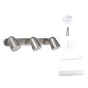 Barre 3 spots salle de bain gu10 orientable ip44 métal nickel 1er prix