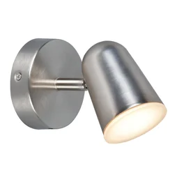 Spot salle de bain gu10 10w orientable métal ip44 nickel 1er prix