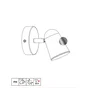 Spot salle de bain gu10 10w orientable métal ip44 nickel 1er prix