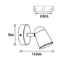 Spot salle de bain gu10 10w orientable métal ip44 nickel 1er prix