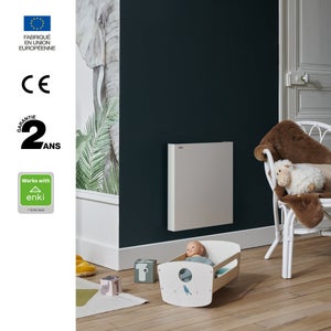 Radiateur électrique connecté à inertie sèche ARLAN 1000W ACOVA