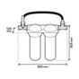 Porte filtre bypass sl10 2 bols avant adoucisseur equation