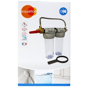 Porte filtre bypass sl10 2 bols avant adoucisseur equation
