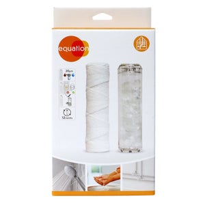 Kit 2 cartouches filtre a eau anti calcaire et anti sediment equation