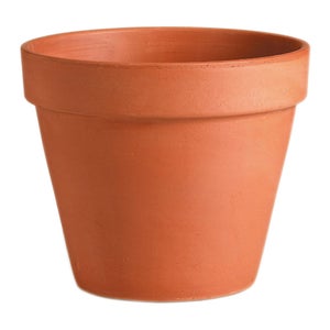 Pot Terre Cuite Deroma Diam.23 X H.21 Cm Terre Cuite Rouge