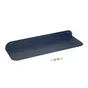 Etagère murale en métal bleu foncé SPACEO, H.6 x L.60 cm x P.20 cm