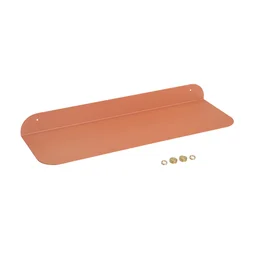 Etagère murale en métal orange SPACEO, H.6 x L.60 cm x P.20 cm
