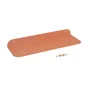 Etagère murale en métal orange SPACEO, H.6 x L.60 cm x P.20 cm