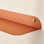 Etagère murale en métal orange SPACEO, H.6 x L.60 cm x P.20 cm