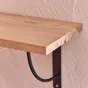 Etagère murale pin massif SPACEO, L.60 cm x P.18 cm, Ep.1.8 cm