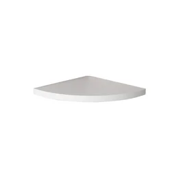 Etagère murale d'angle blanche SPACEO, L.23.5 cm x P.23.5 cm, Ep.1.6 cm