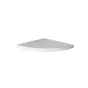 Etagère murale d'angle blanche SPACEO, L.23.5 cm x P.23.5 cm, Ep.1.6 cm