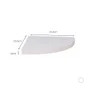 Etagère murale d'angle blanche SPACEO, L.23.5 cm x P.23.5 cm, Ep.1.6 cm