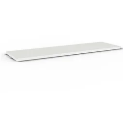 Etagère murale blanche SPACEO, L.90 cm x P.18 cm, Ep.1.8 cm
