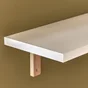 Etagère murale blanche SPACEO, L.90 cm x P.18 cm, Ep.1.8 cm
