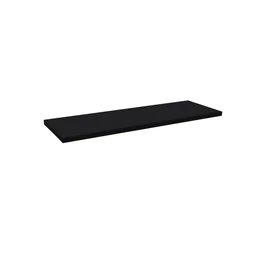Etagère murale noire SPACEO, L.60 cm x P.28 cm, Ep.1.8 cm