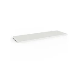 Etagère murale blanche SPACEO, L.60 cm x P.28 cm, Ep.1.8 cm