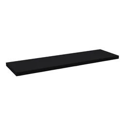 Etagère murale noire SPACEO, L.60 cm x P.18 cm, Ep.1.8 cm