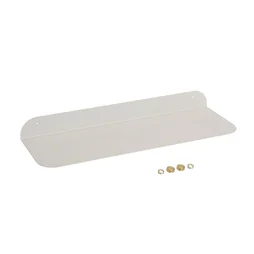 Etagère murale en métal blanche SPACEO, H.6 cm x L.60 cm x P.20 cm