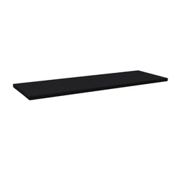 Etagère murale noire SPACEO, L.90 cm x P.28 cm, Ep.1.8 cm