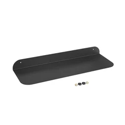 Etagère murale en métal noir SPACEO, H.6 cm x L.60 cm x P.20 cm