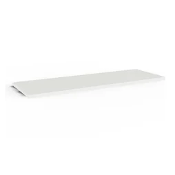Etagère murale blanche SPACEO, L.90 cm x P.28 cm, Ep.1.8 cm