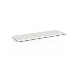Etagère murale blanche SPACEO, L.60 cm x P.18 cm, Ep.1.8 cm