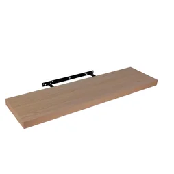 Etagère murale blanche SPACEO, L.90 cm x P.23.5 cm, Ep.3.8 cm