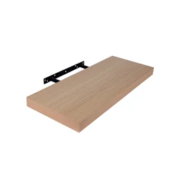 Etagère murale effet chêne SPACEO, L.60 cm x P.23.5 cm, Ep.3.8 cm