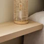 Etagère murale effet chêne SPACEO, L.60 cm x P.23.5 cm, Ep.3.8 cm