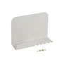 Etagère murale multifonctions métal blanche SPACEO, H.23 x L.32 cm x P.11.8 cm