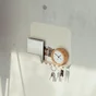 Etagère murale multifonctions métal blanche SPACEO, H.23 x L.32 cm x P.11.8 cm