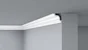 Moulure de plafond polystyrène, D10, 80x80mm, 2m, DECOFLAIR