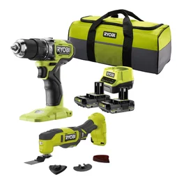 Pack de 2 outils sans fil RYOBI Rpd18bl1-2c20smt 2 Ah, 2 batteries