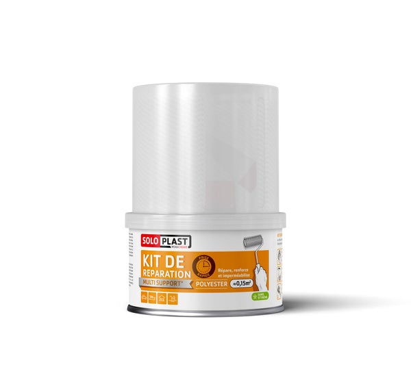 Kit réparation polyester rapide SOLOPLAST 250G