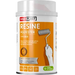  Résine type eco transparent SOLOPLAST, 1kg 