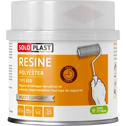 Résine Polyster Type Eco Transparent Soloplast, 500 G