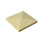 Chapeau De Pilier Pointe De Diamant 40 X 40 Cm Ton Pierre