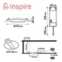 Spot encastrable led diam.17 cm INSPIRE, rond blanc