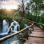 Toile imprimée Lake Waterfalls, CEANOTHE 30 x 30 cm