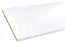 Tablette mélaminé, L.250 x l.50 cm x Ep.18 mm blanc