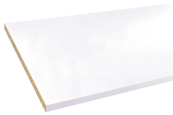Tablette mélaminé, L.250 x l.60 cm x Ep.18 mm blanc